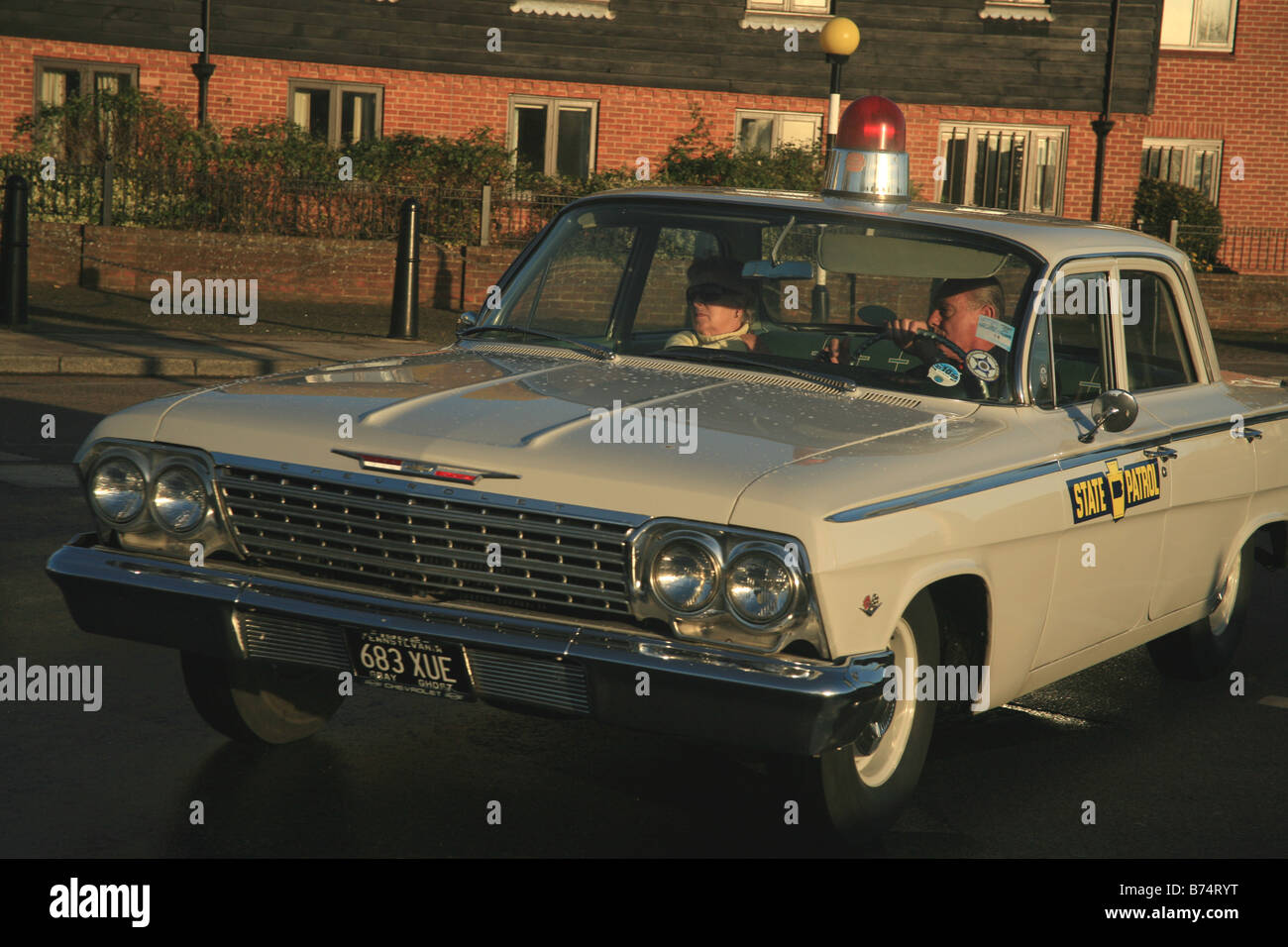American Classic rallye voiture le la ville historique de Rye, East Sussex Banque D'Images