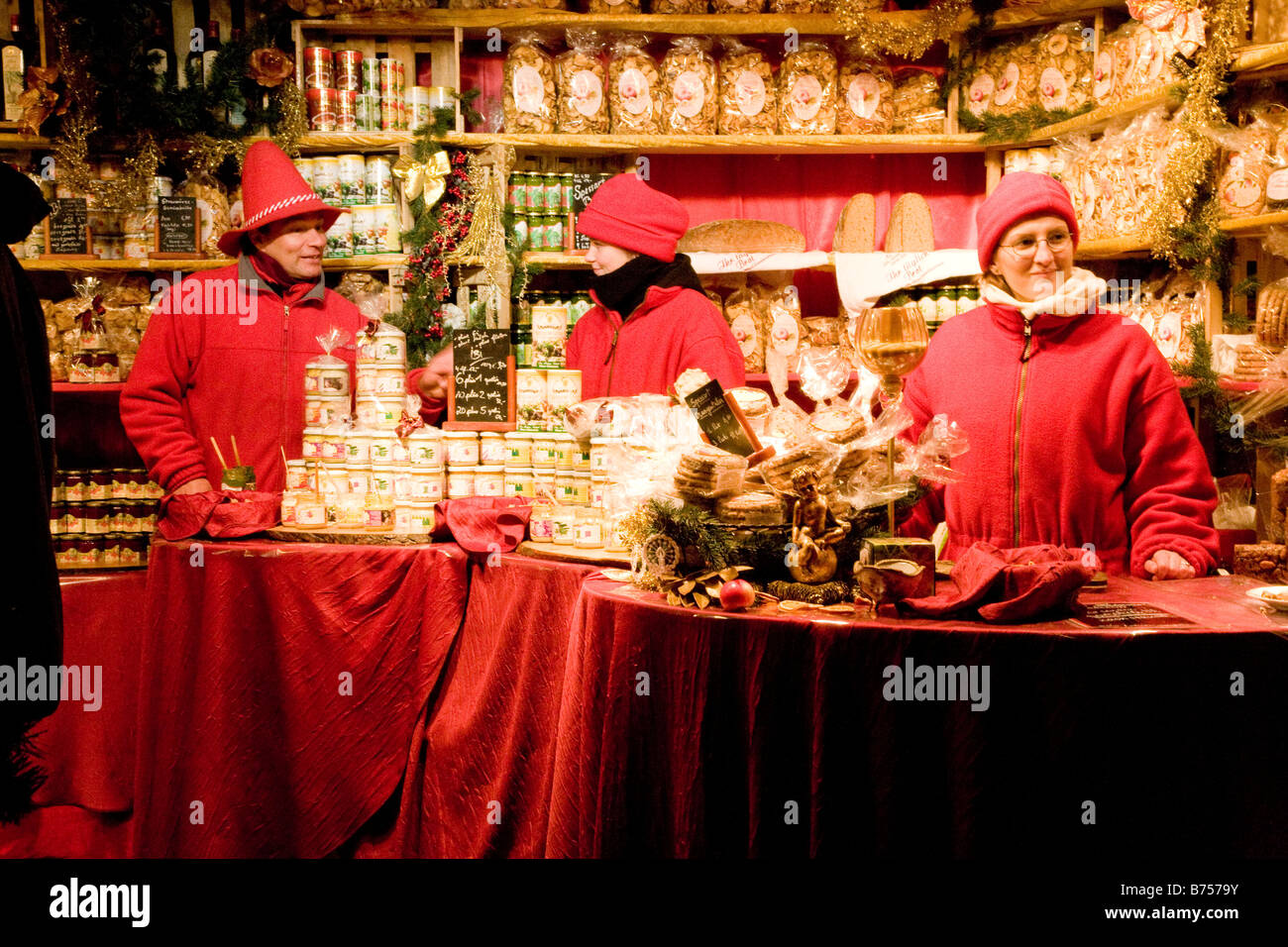 Marché de Noël allemand Banque D'Images