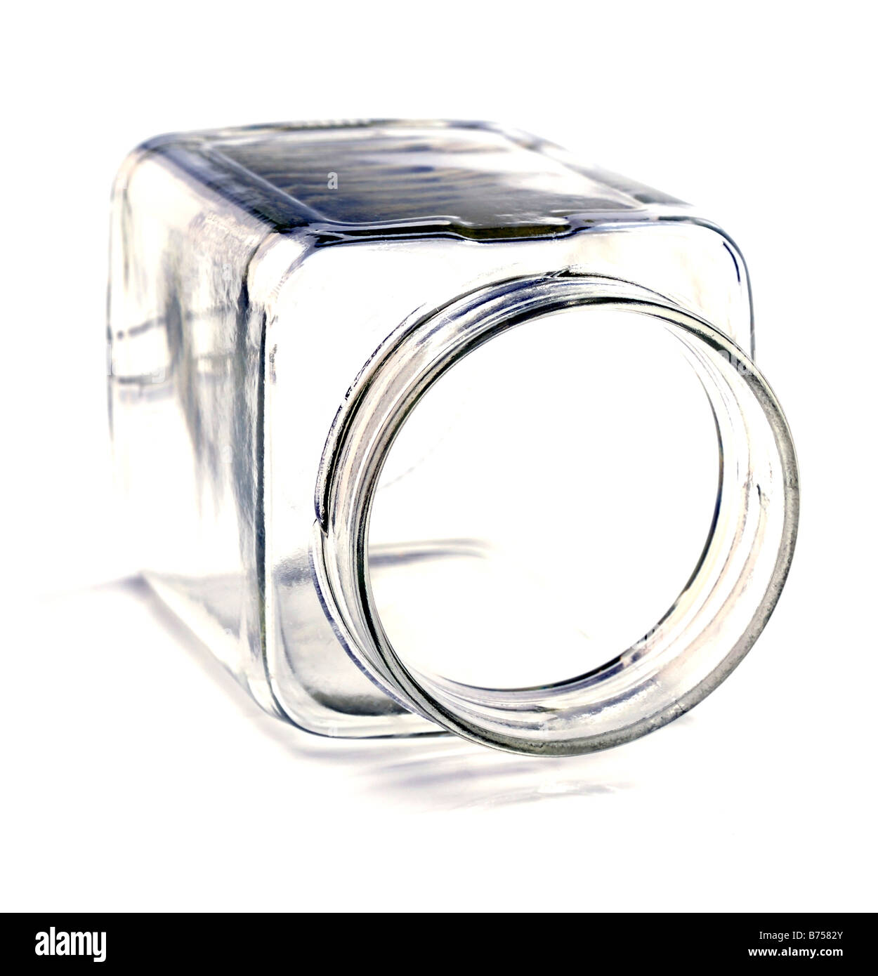 Bocal en verre vide Banque D'Images