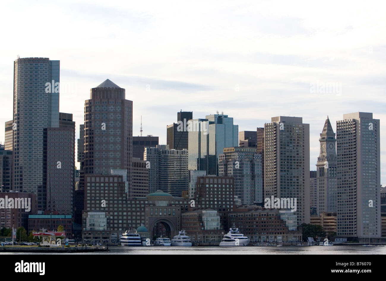 Le port de Boston waterfront Boston Massachusetts USA Banque D'Images