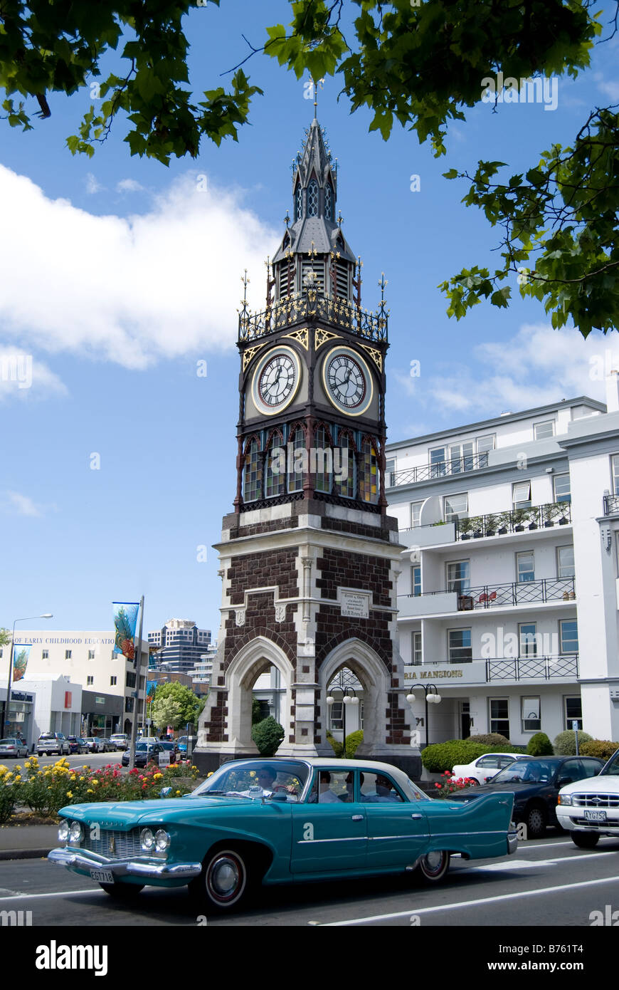 Tour de l'Horloge de Victoria, Victoria Street, Christchurch, Canterbury, Nouvelle-Zélande Banque D'Images
