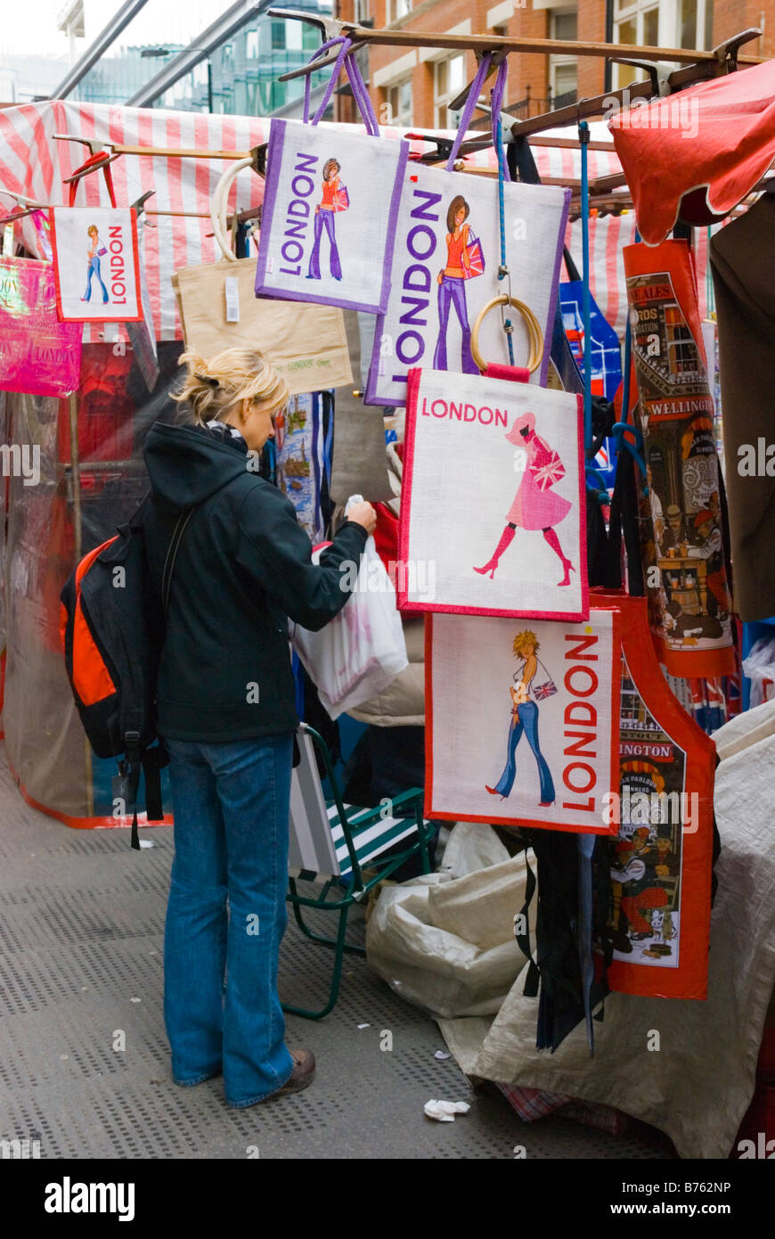 Marché du dimanche de Petticoat Lane East London England UK Banque D'Images