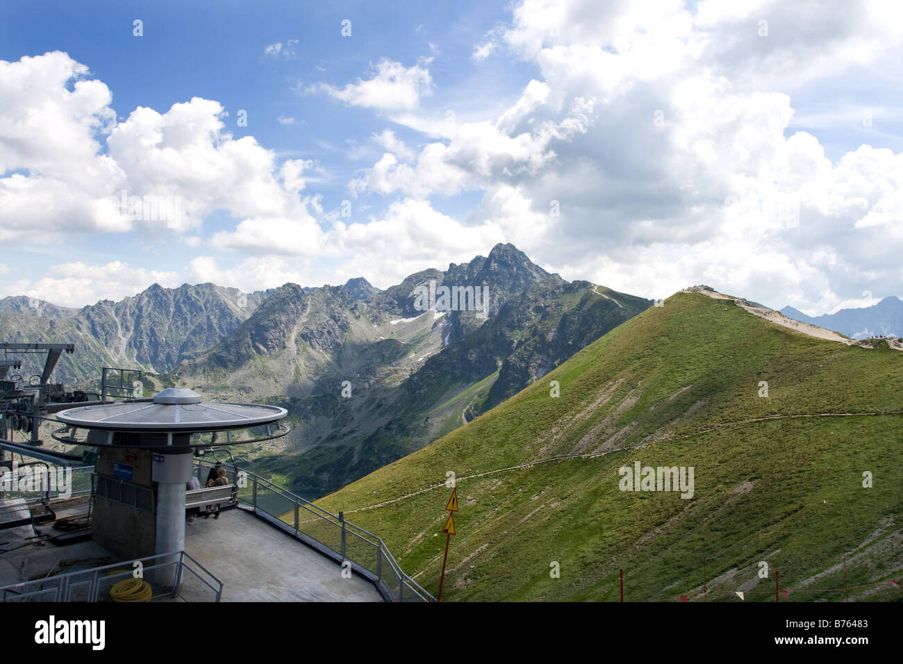 Vue sur les montagnes Tatras Kasprowy Wierch Zakopane Pologne Banque D'Images