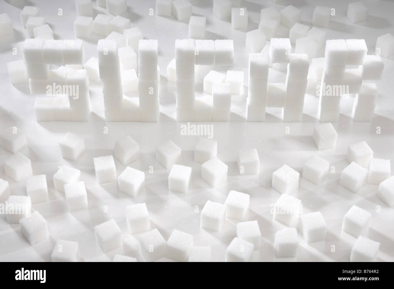 Mot celui tiré de la vie toujours artistique cubes Banque D'Images