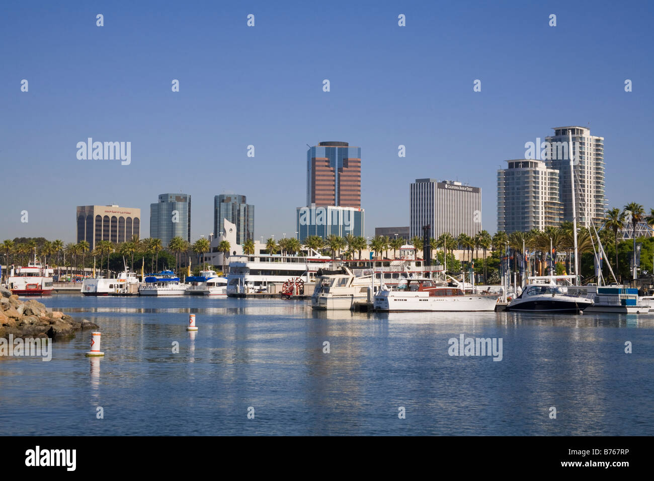 Port, arc-en-ciel de Long Beach, Californie, États-Unis Banque D'Images
