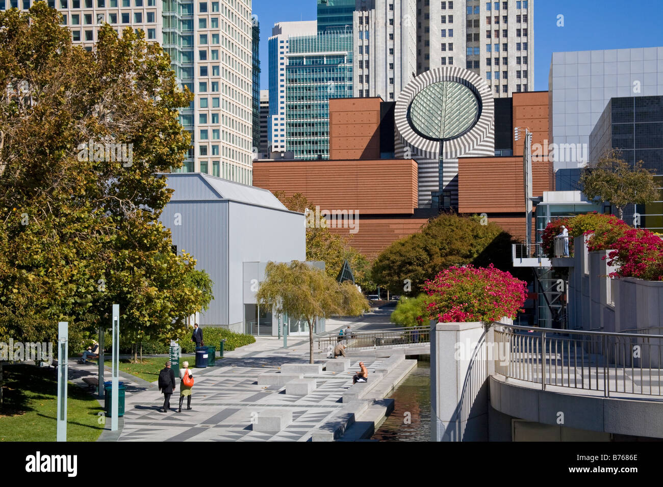 Musée d'Art Moderne de San Francisco, Yerba Buena Gardens, SOMA, San Francisco, California, USA Banque D'Images