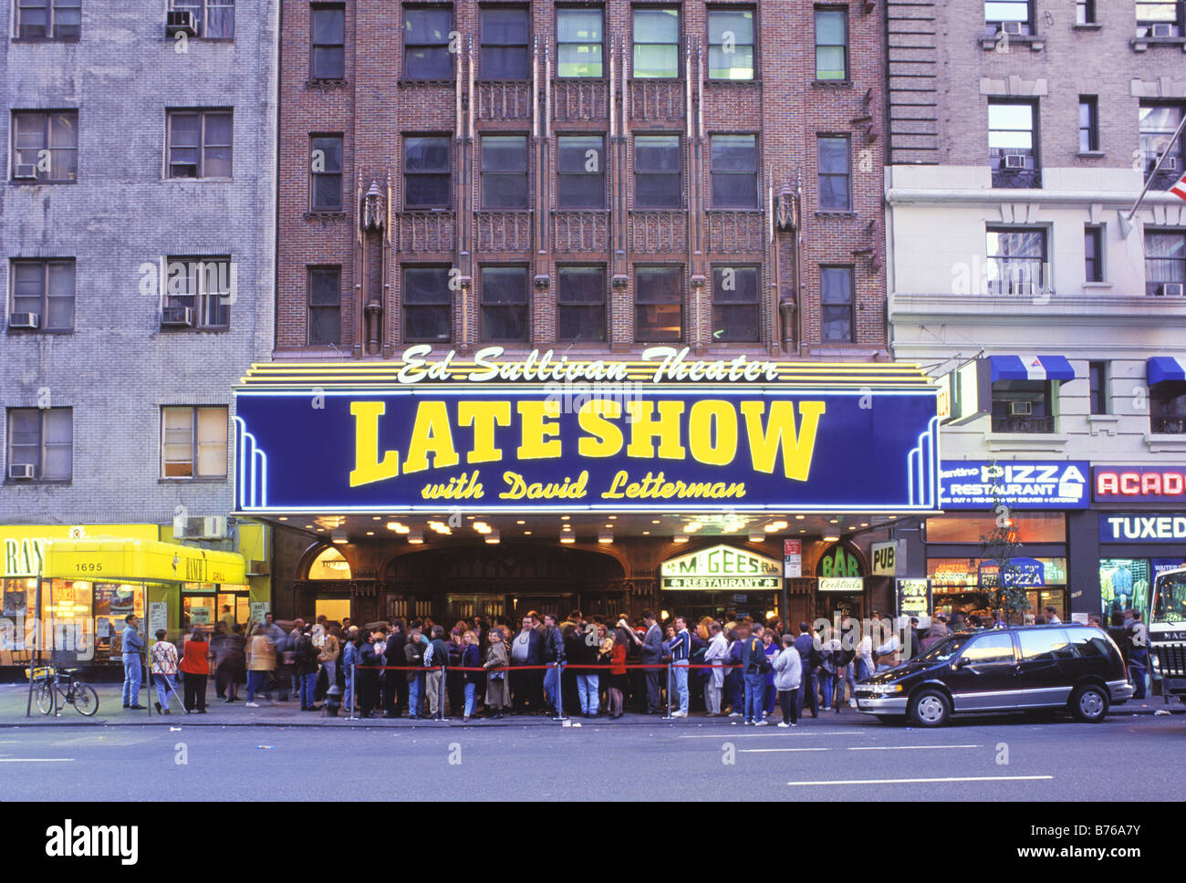 Le Late Show avec David Letterman, Ed Sullivan Theater, Manhattan, New York Banque D'Images