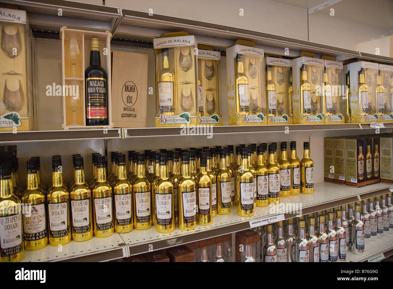 Bodegas Quitapenas Cave vin de Malaga, Andalousie, Espagne Banque D'Images