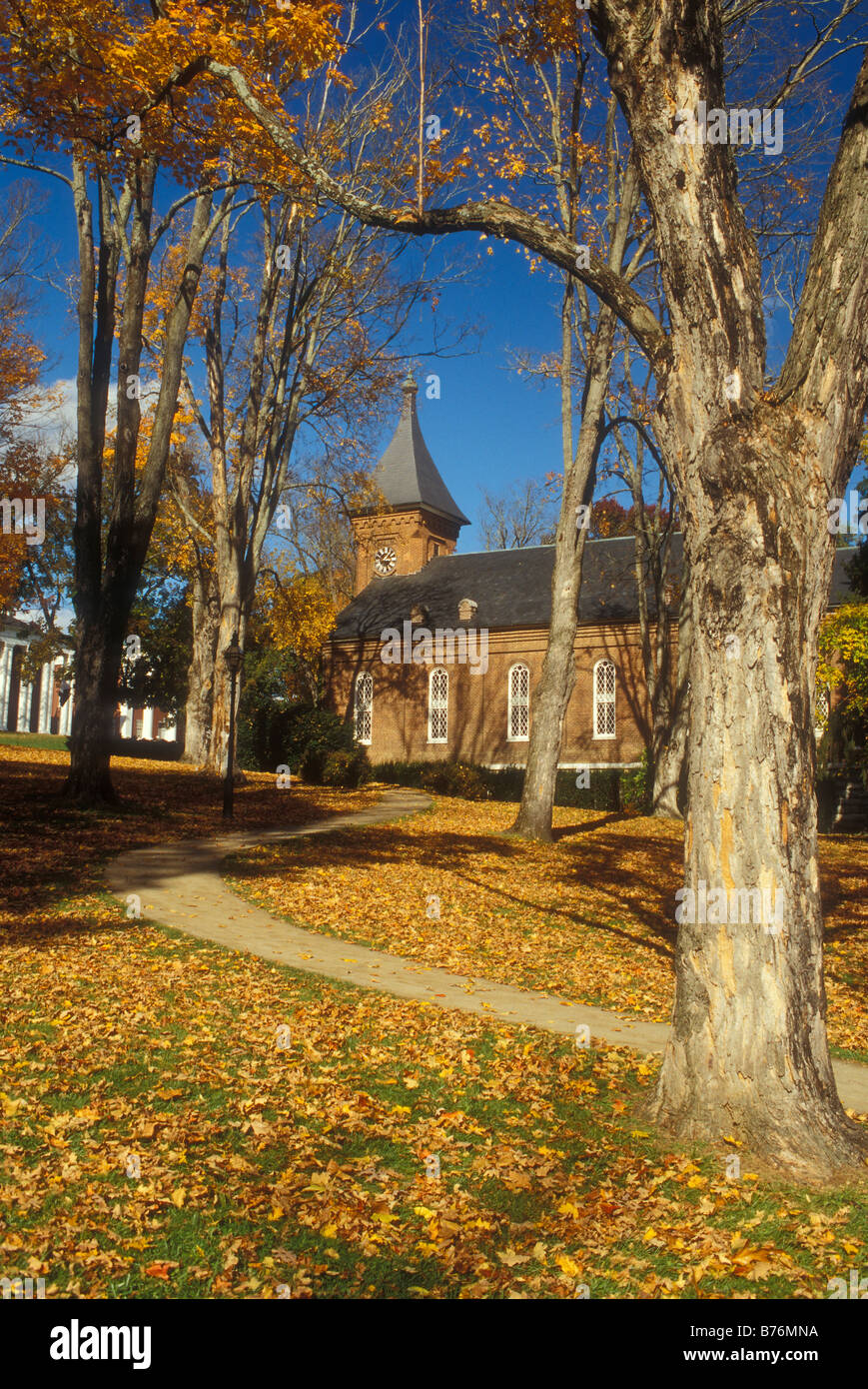Lee Chapel, Université de Washington and Lee, Lexington, vallée de Shenandoah, en Virginie, USA Banque D'Images
