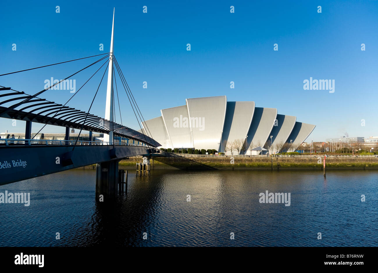 Clyde Auditorium, connu comme le tatou, à Glasgow, Écosse, Royaume-Uni. Banque D'Images