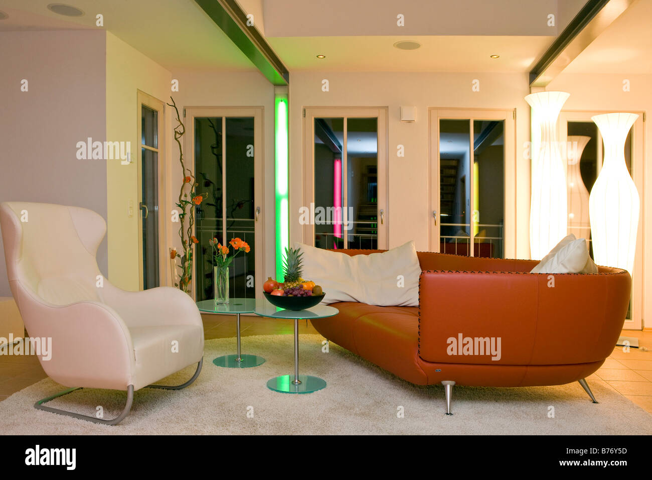 Modernes Wohnzimmer, modern living room Banque D'Images
