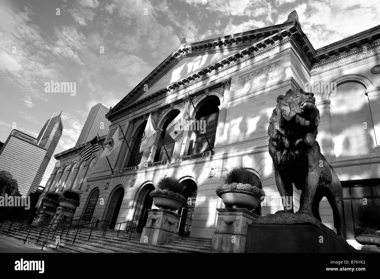 L'INSTITUT DES ARTS DANS LE CENTRE-VILLE DE CHICAGO ILLINOIS USA Banque D'Images