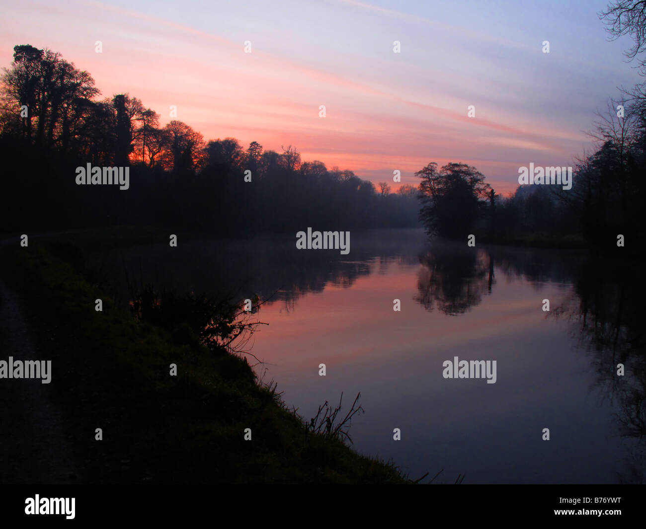 La rivière Boyne, près de Slane Co Meath Banque D'Images