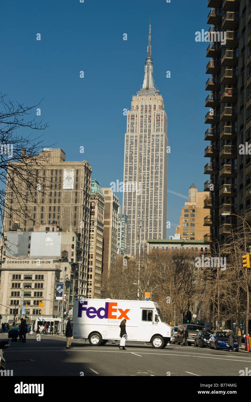 NYC New York gratte-ciel Empire State Banque D'Images