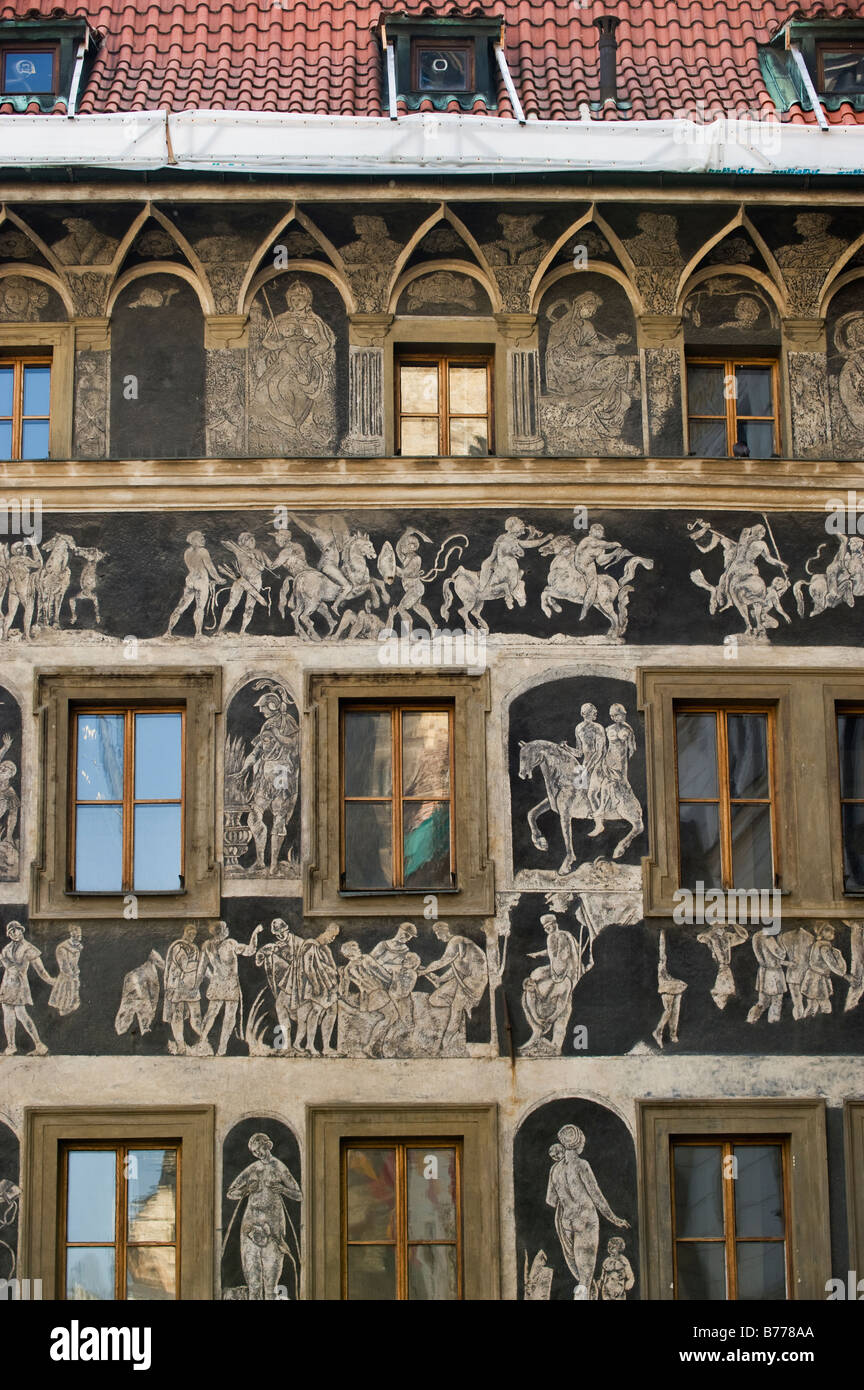 Minute House (maison d'enfance de Franz Kafka) Prague Banque D'Images