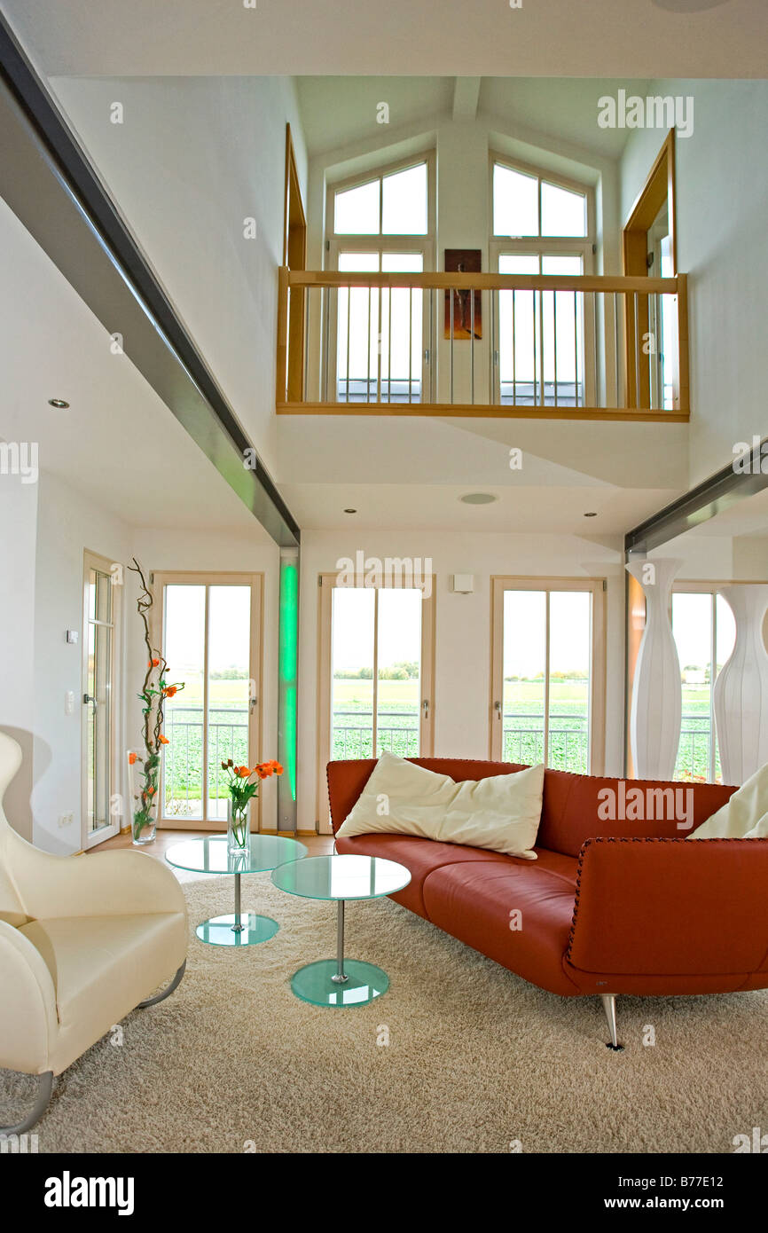 Modernes Wohnzimmer, modern living room Banque D'Images