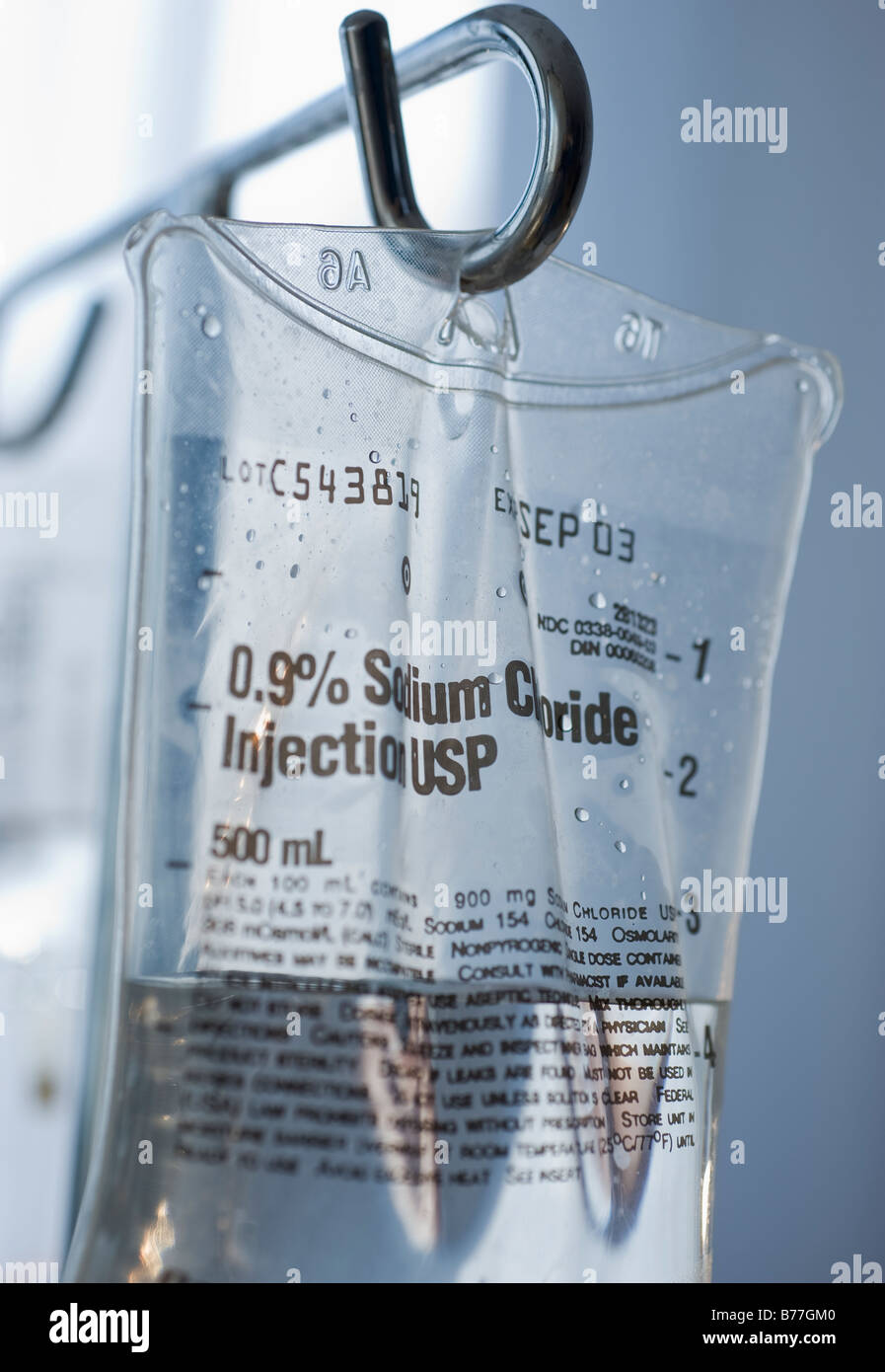 Close up of intravenous drip Banque D'Images
