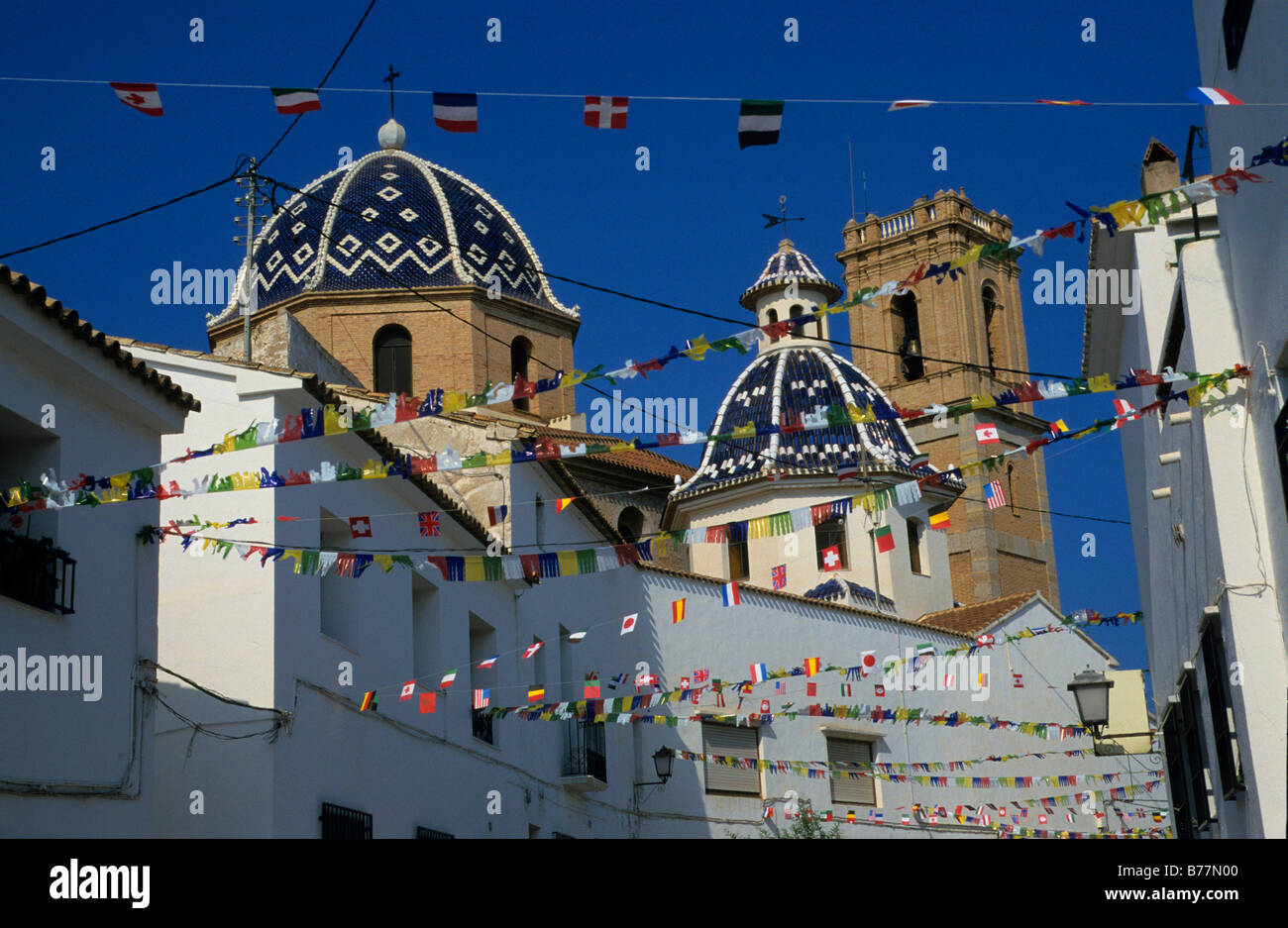 Dôme de la Iglesia de Nuestra Señora del Consuelo Église, Costa Blanca, Espagne, Europe Banque D'Images