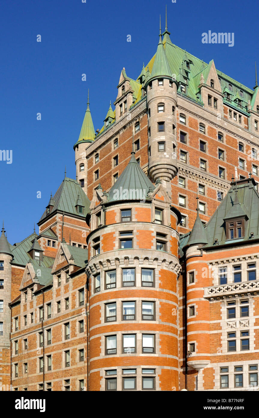 Hôtel Fairmont Le Château Frontenac, Québec, Canada, Amérique du Nord Banque D'Images