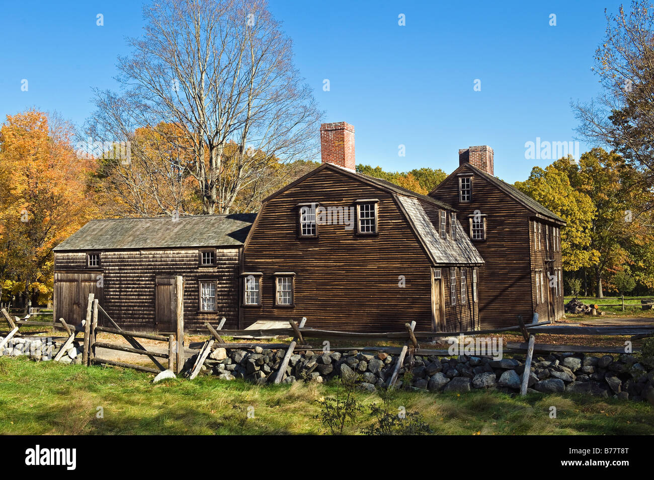 Taverne hartwell le long de la route, sentier bataille massachusetts Banque D'Images