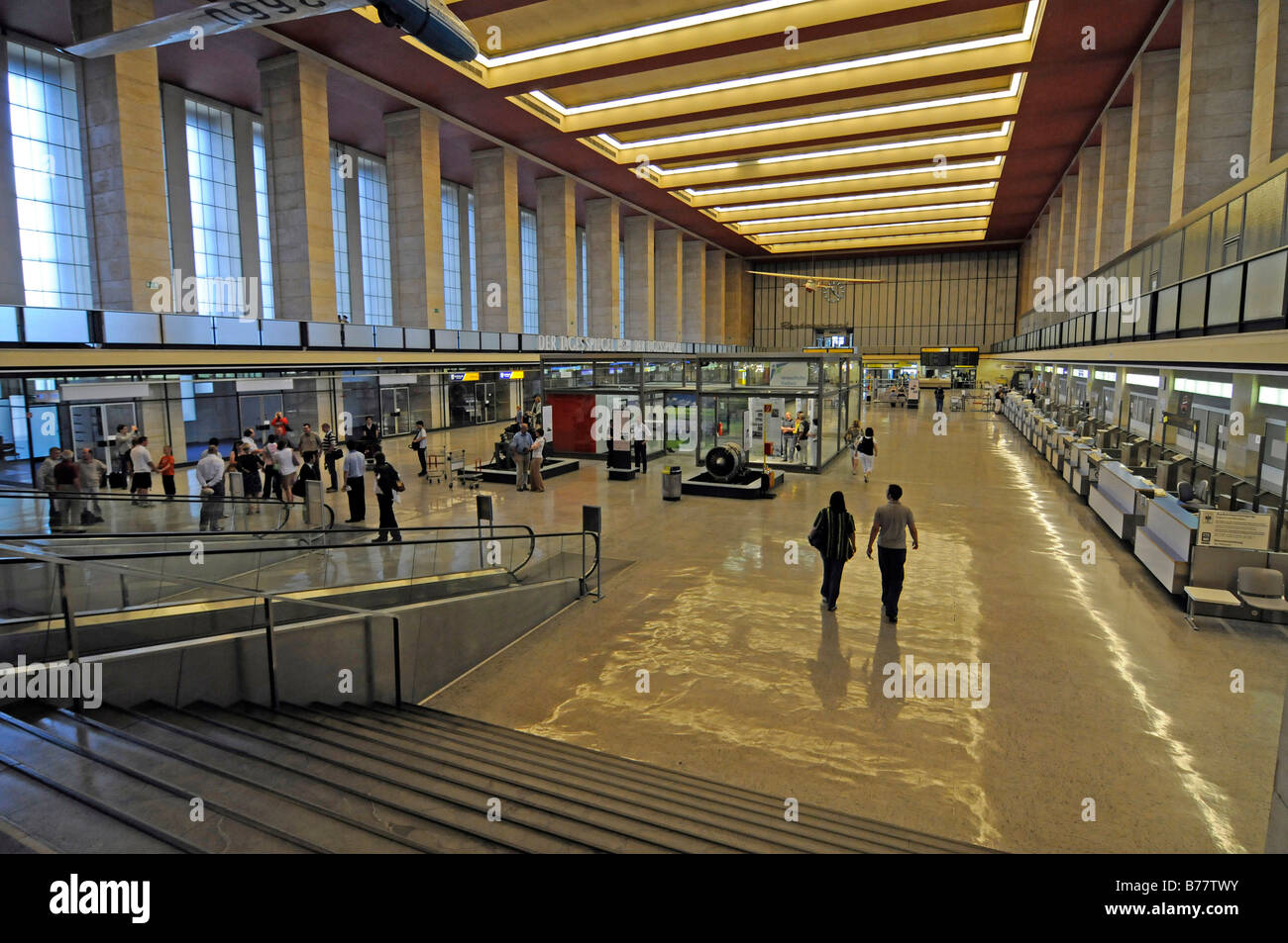 Terminal de l'Aéroport de Tempelhof, Berlin, Germany, Europe Banque D'Images