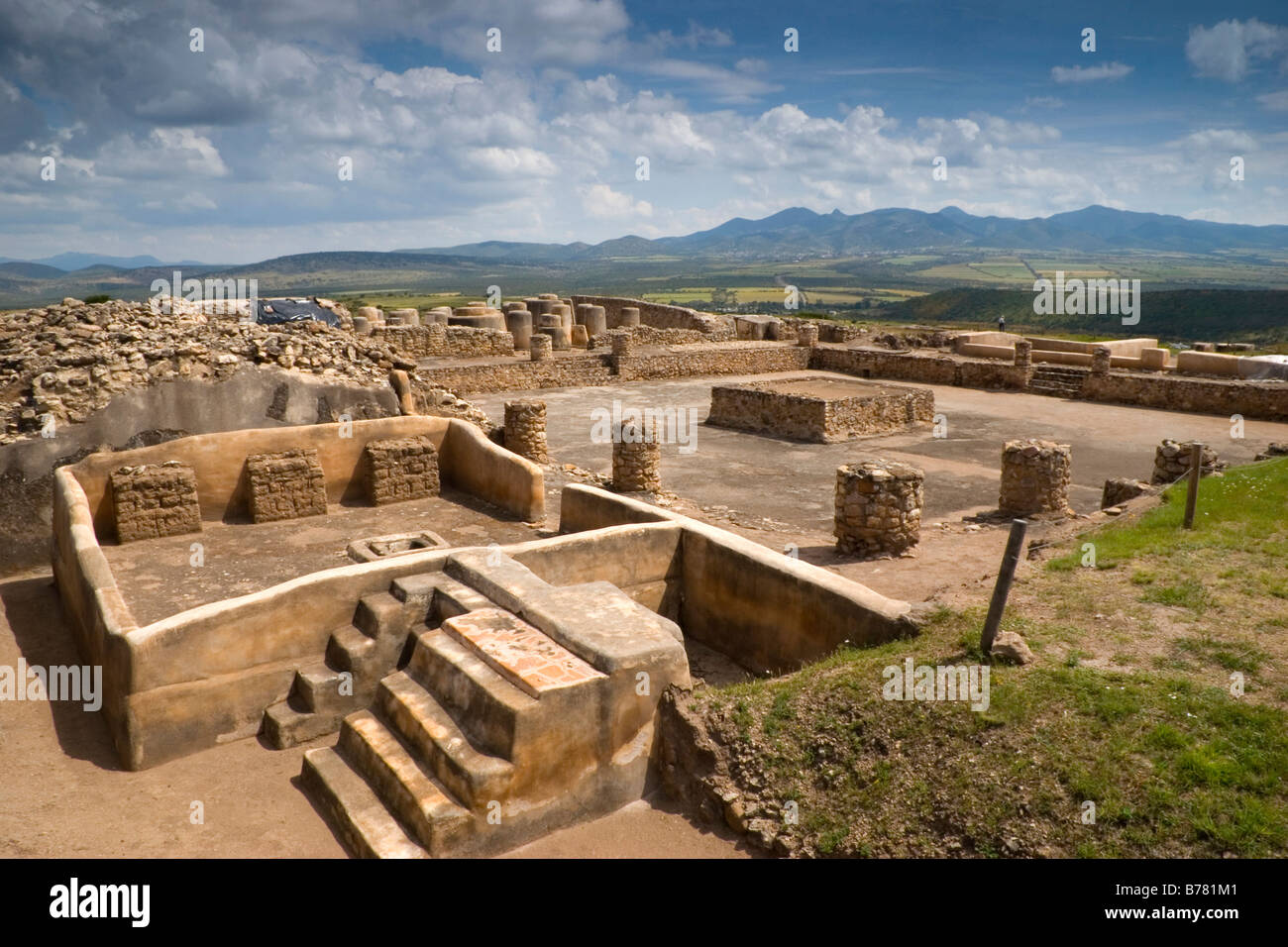 Ruines Chalchihuites ou Alta Vista ruine, délibérément placé sur le Tropique du Cancer par la culture de Teotihuacan Banque D'Images