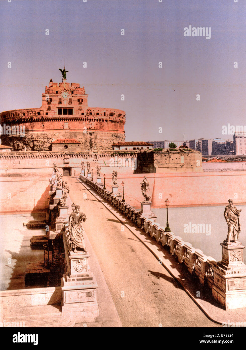Sant Angelo Château et du pont Banque D'Images