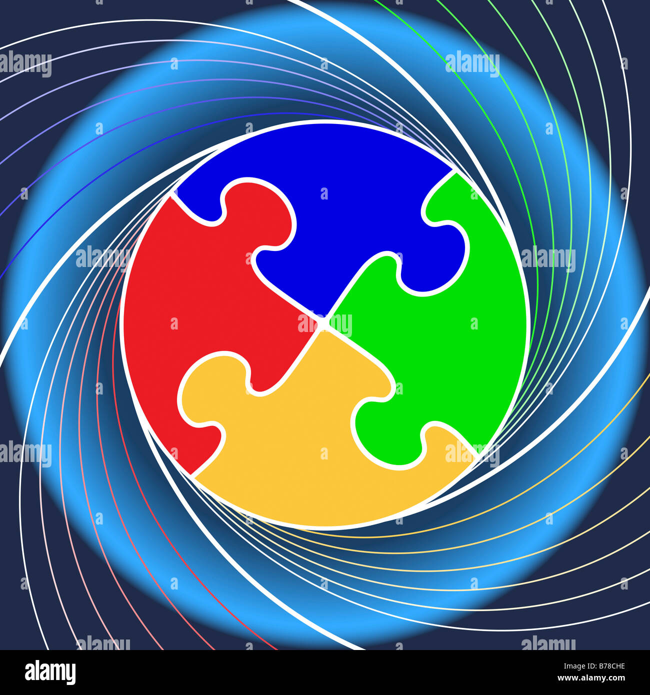Logo dynamique Banque D'Images