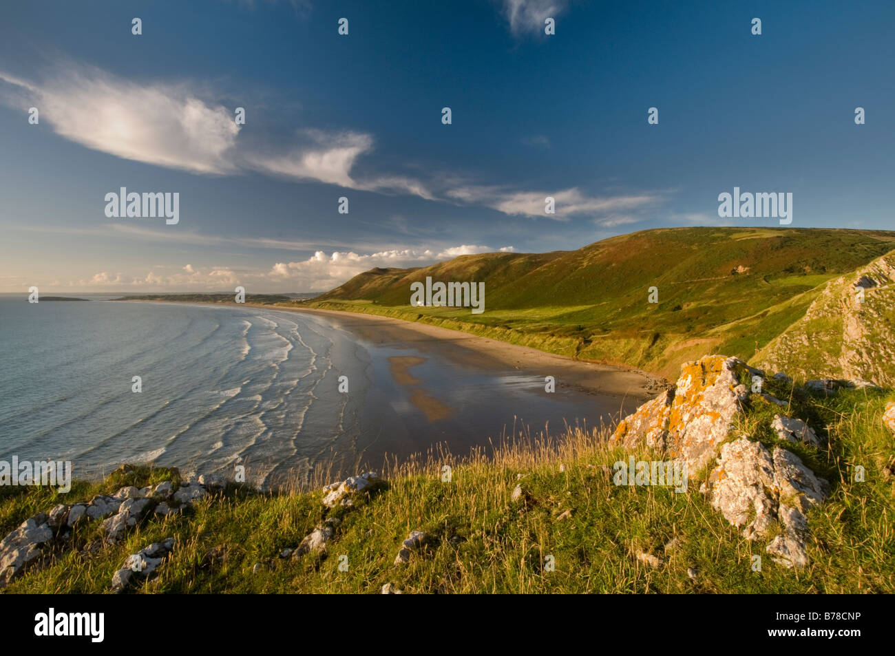 Rhossili Bay, Gower Banque D'Images