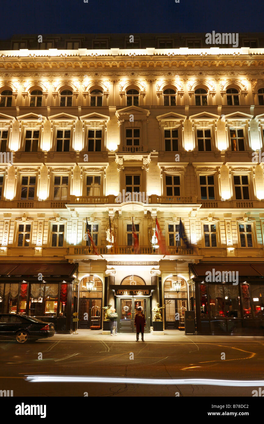 L'hôtel Sacher, ville, Vienne, Autriche, Europe Banque D'Images