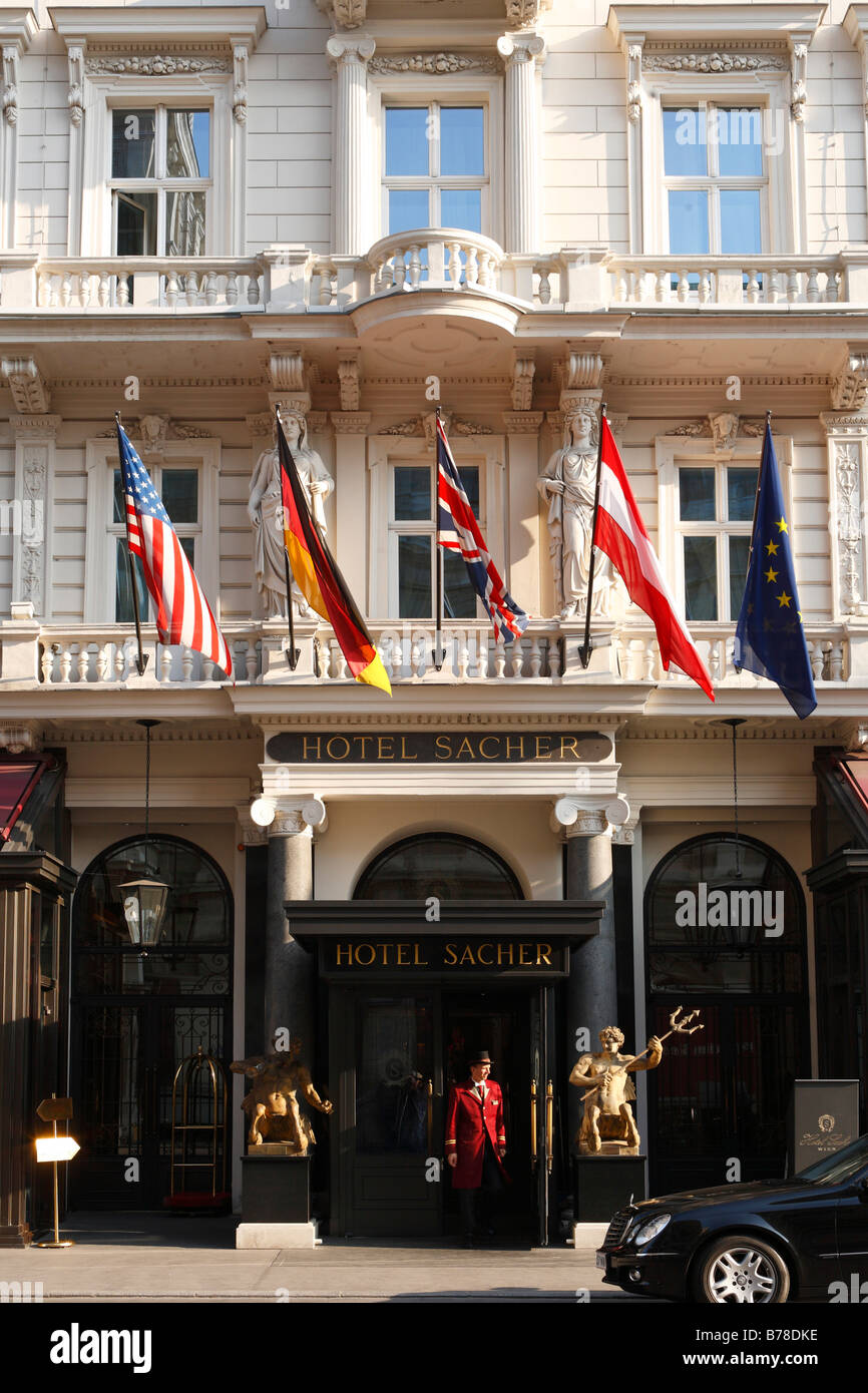 L'hôtel Sacher, à Vienne, Autriche, Europe Banque D'Images