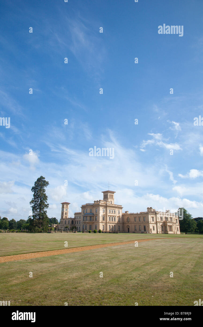 La reine Victoria, île de Wight accueil Osborne House Banque D'Images