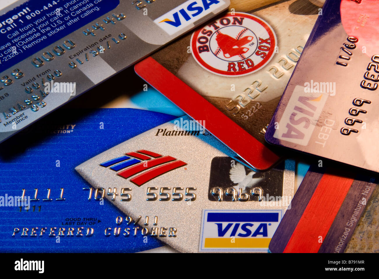 Cartes de crédit Banque D'Images