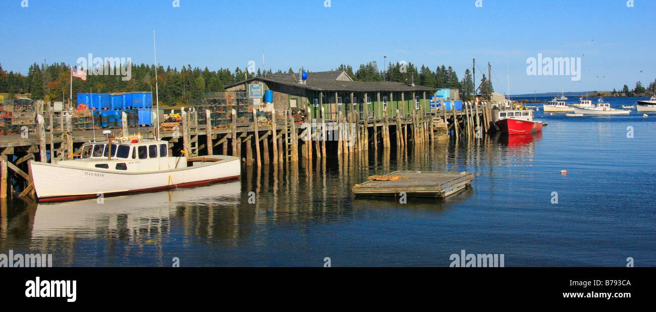 Port, Owls Head, Maine, USA Banque D'Images