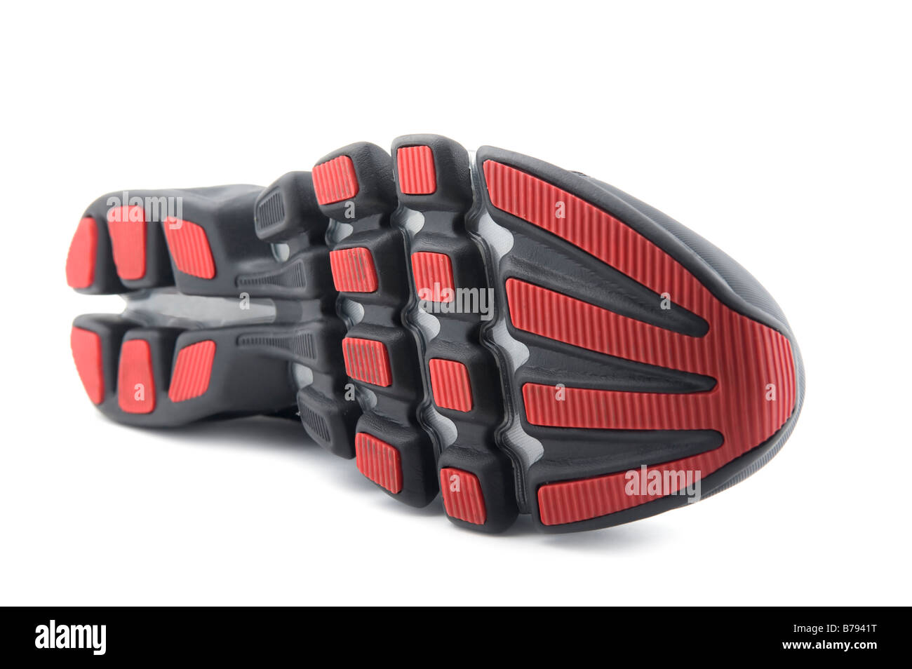 Objet sur vêtements de sport chaussures de course blanc Banque D'Images