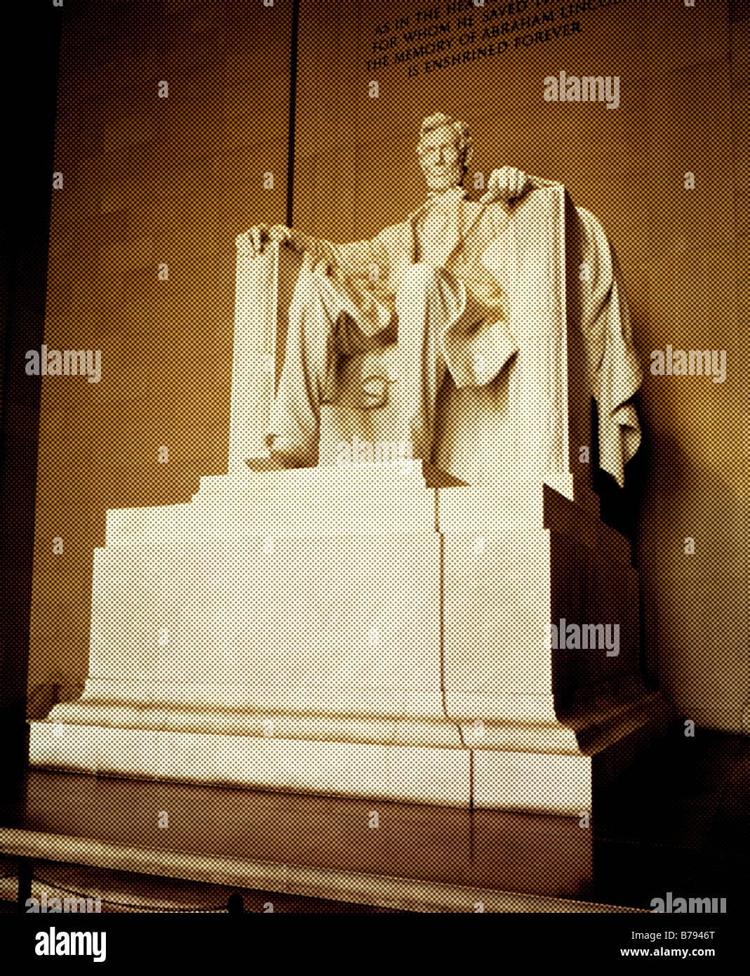 Le Lincoln Memorial à Washington DC United States Banque D'Images