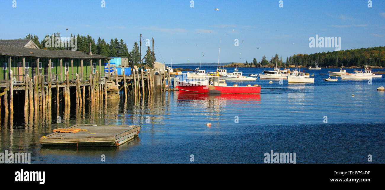 Port, Owls Head, Maine, USA Banque D'Images