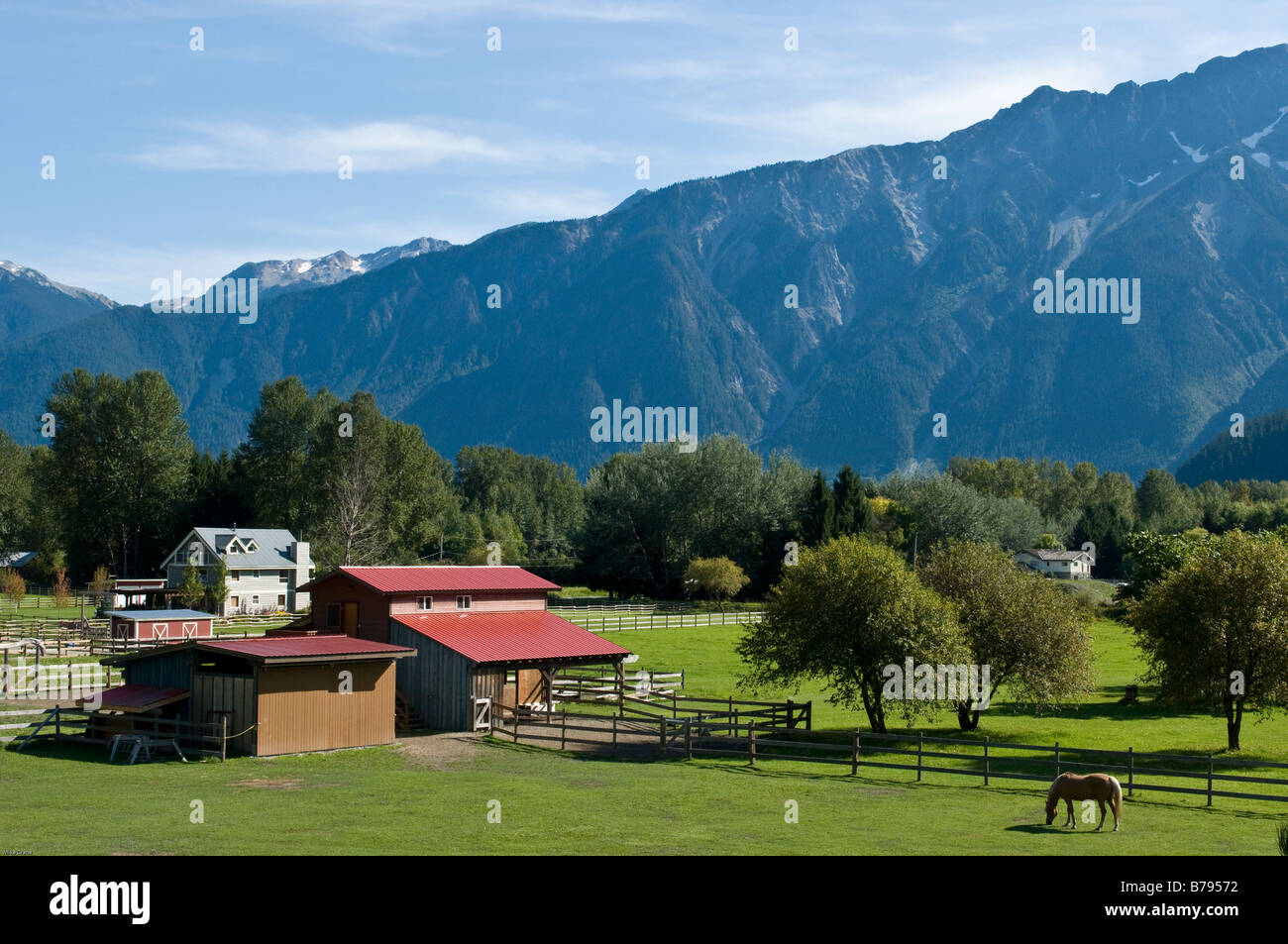 Sur le Ranch Banque D'Images