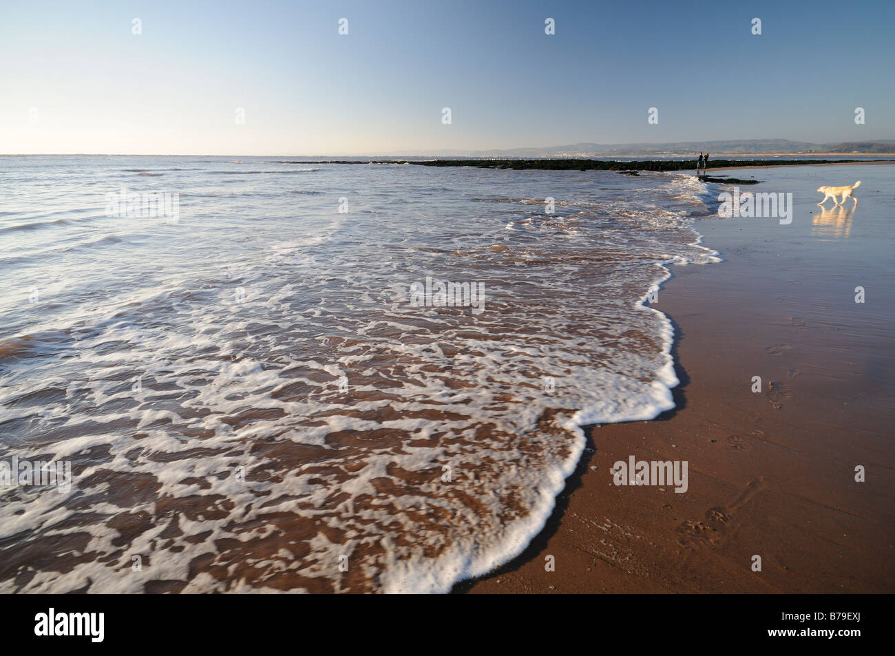 Plage d'Exmouth, Devon, UK Banque D'Images