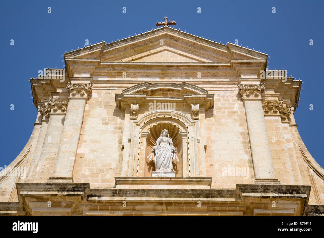La Cathédrale de Gozo, Pjazza Katidral, Place de la Cathédrale, Victoria, Gozo, Malte Banque D'Images