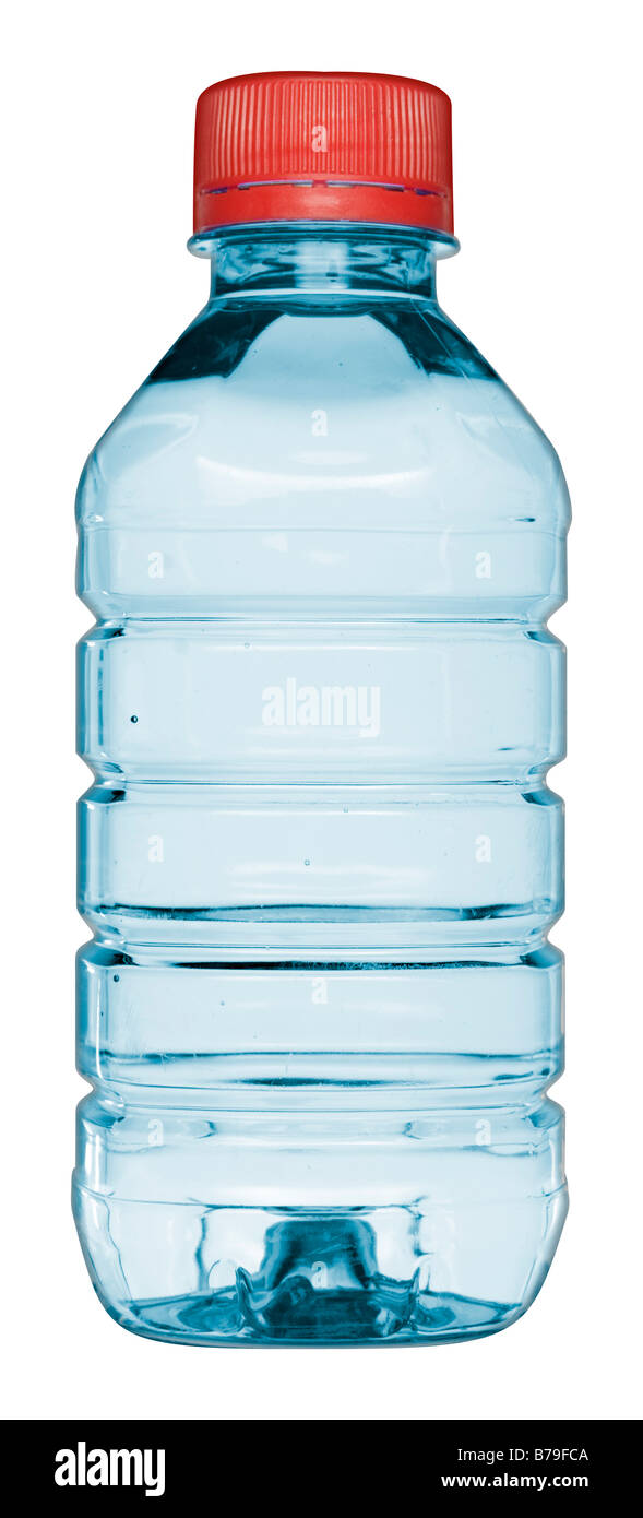 Bouteille d'eau minérale Vittel Banque D'Images