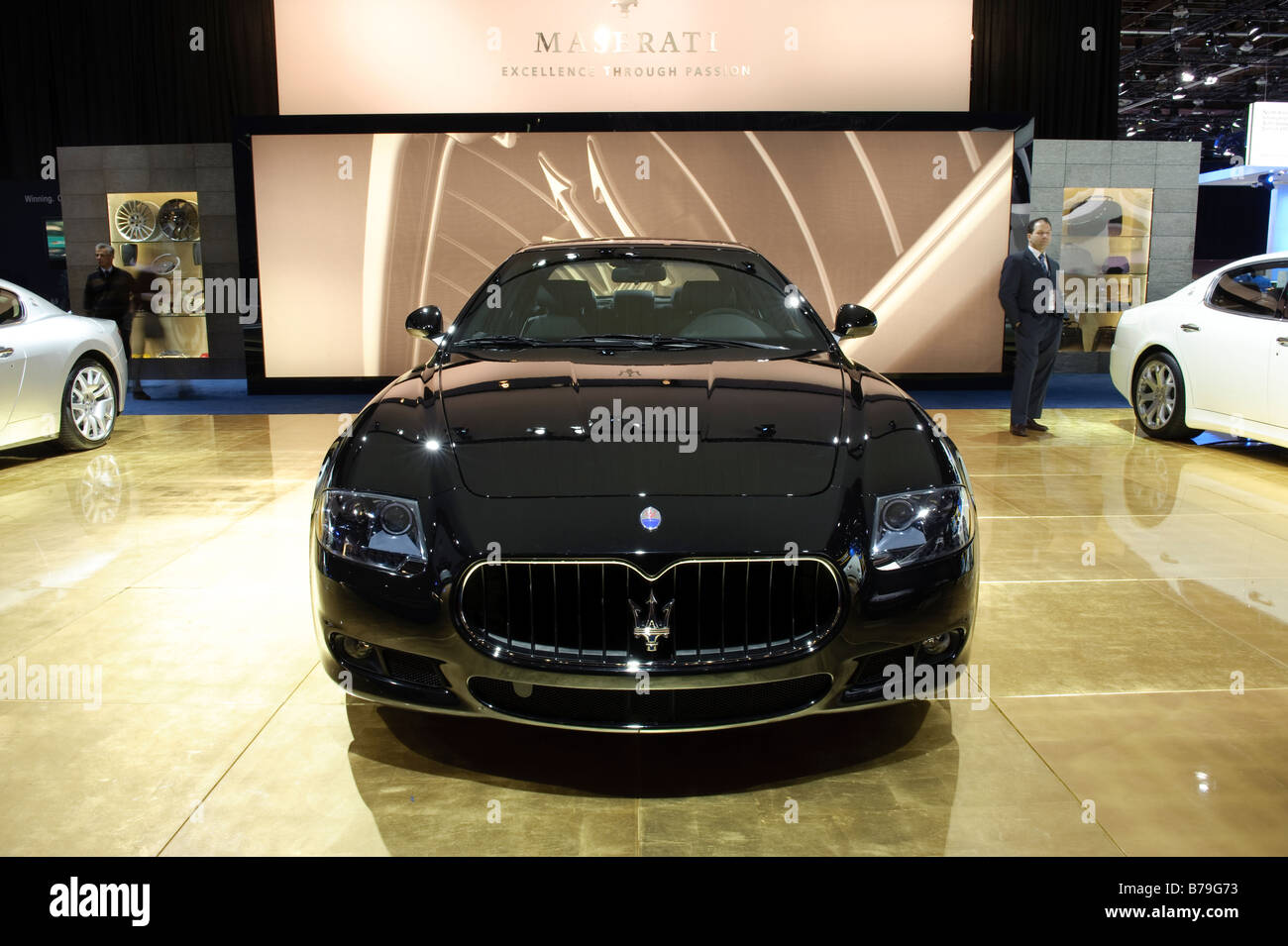 2009 Maserati Quattroporte GT S à l'édition 2009 du North American International Auto Show de Detroit Michigan USA Banque D'Images