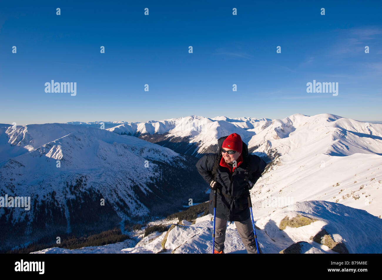 Randonneurs sur Kasprowy Wierch Zakopane Tatras Pologne Région Podhale Banque D'Images