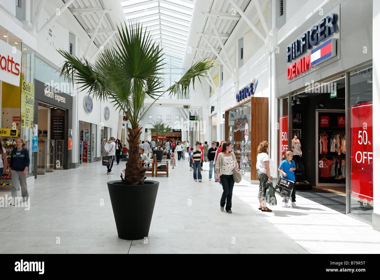 Centre commercial Liffey Valley à Dublin, Irlande ; Irish shopping mall Banque D'Images