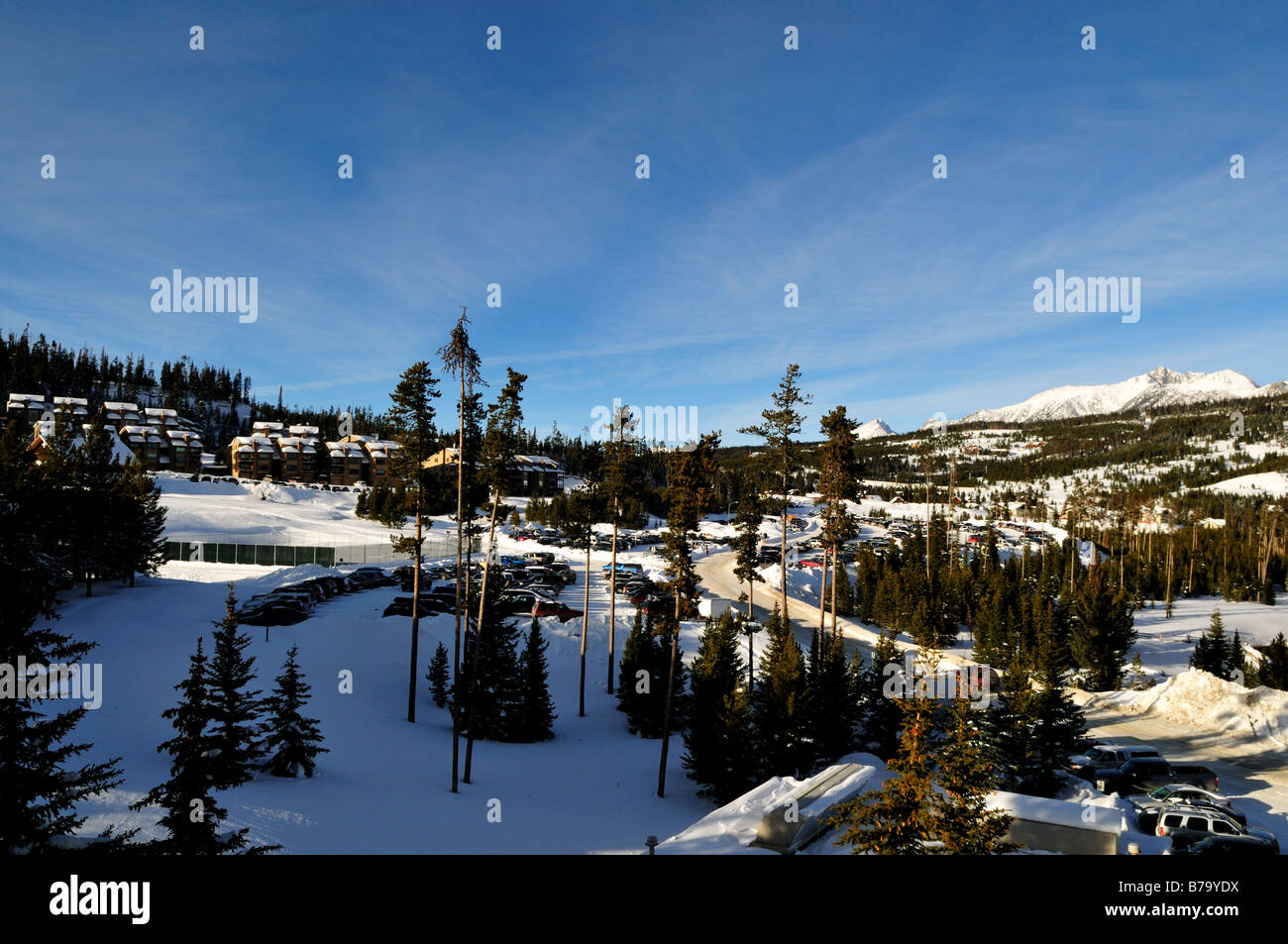 Station de ski de Big Sky. Le Montana, USA. Banque D'Images