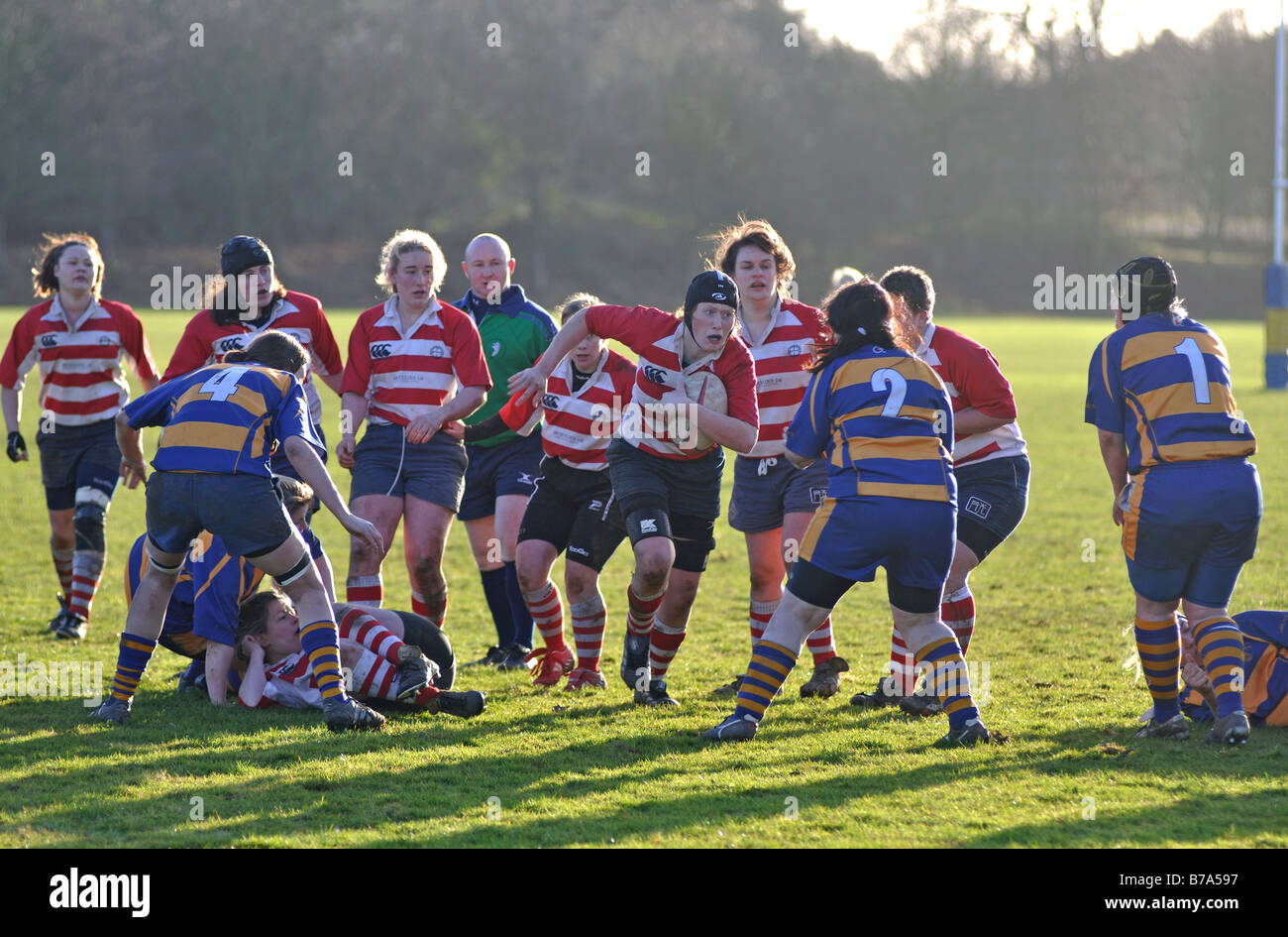 Women's Rugby Union au niveau du club, UK Banque D'Images