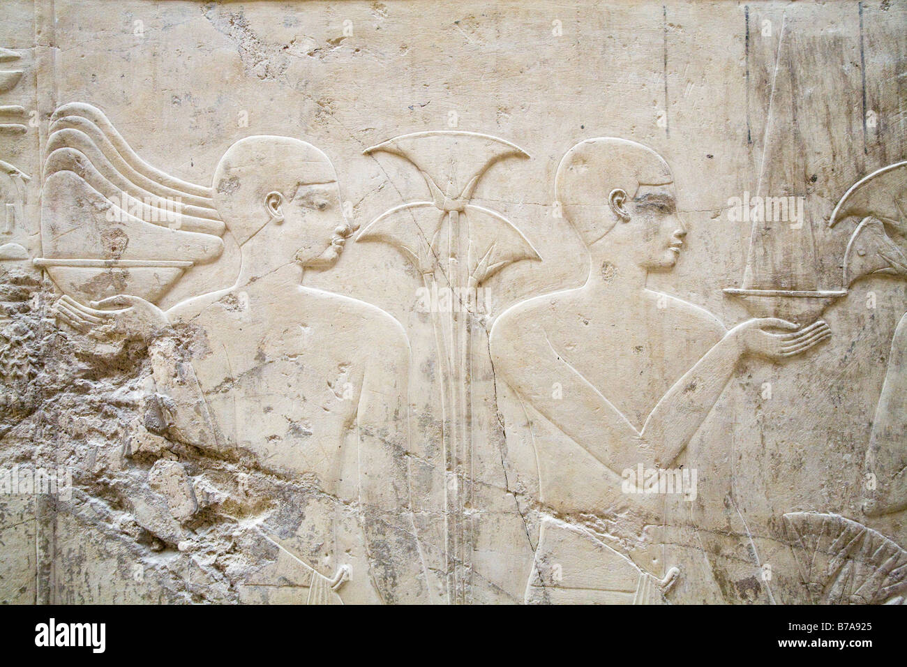 La tombe de Ramosé, vizir et Gouverneur de Thèbes, vieux, Gurna Cisjordanie Egypte Louxor Banque D'Images