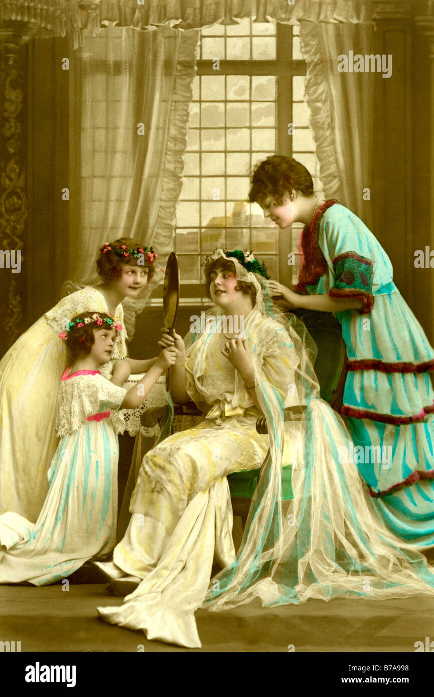 Photo historique, la belle femme, ca. 1910 Banque D'Images