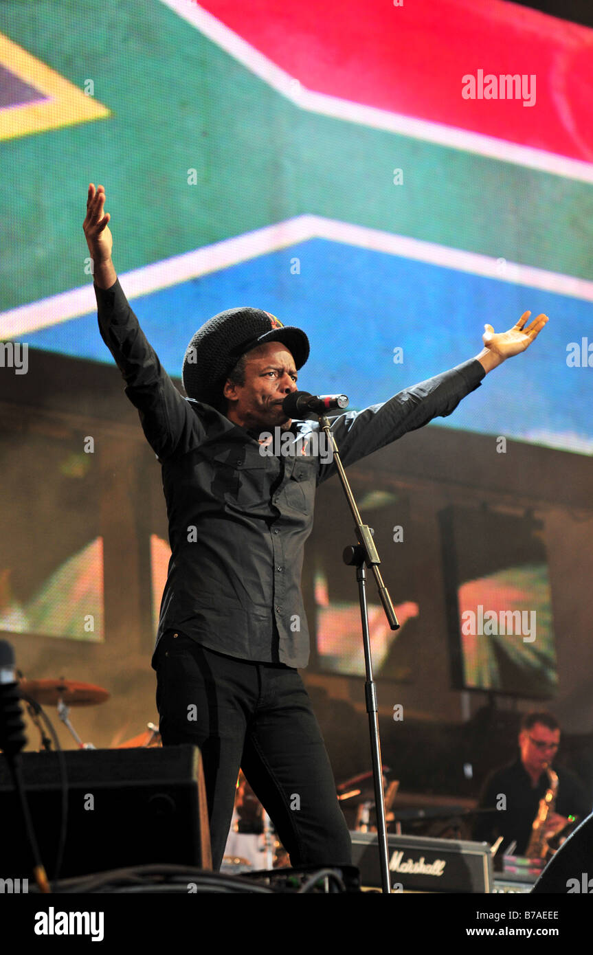 Eddie Grant lors d'un concert à Londres Banque D'Images