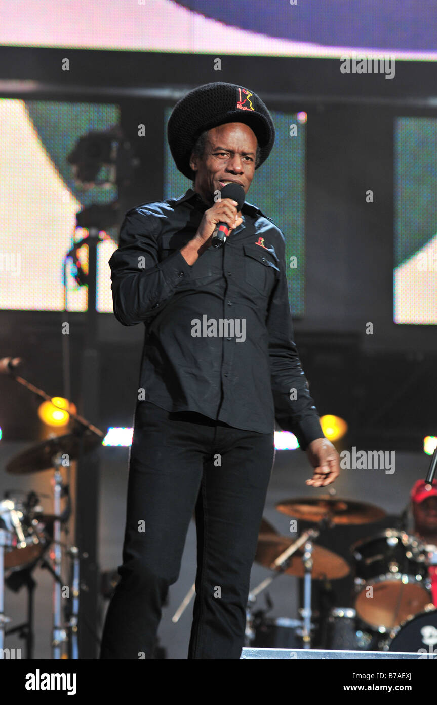 Eddie Grant lors d'un concert à Londres Banque D'Images